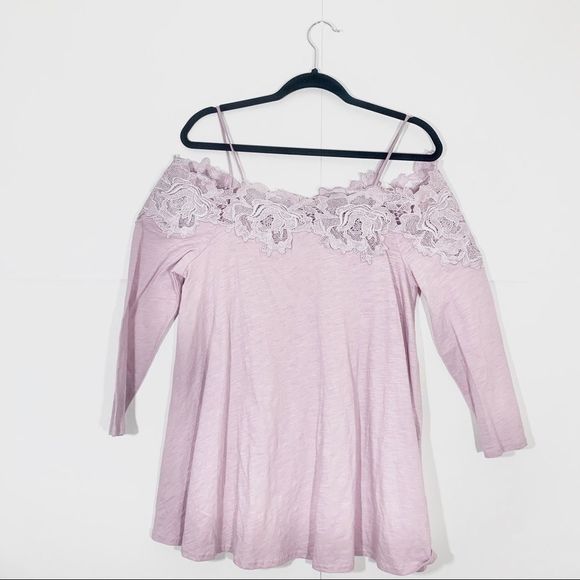 Anthropologie Meadow Rue Laceline Off Shoulder Top - Picture 4 of 8